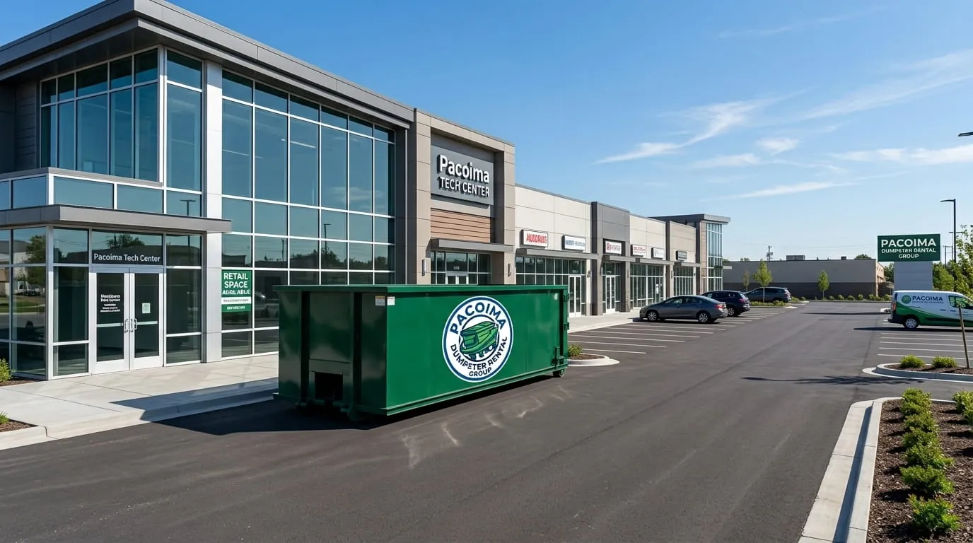 Commercial roll-off dumpster in Van Nuys, CA